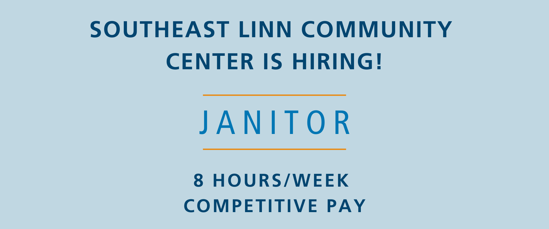 Hiring Janitor graphic